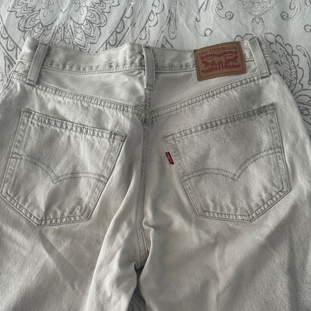 Levi's Classic Wide Leg Gray Denim Jeans